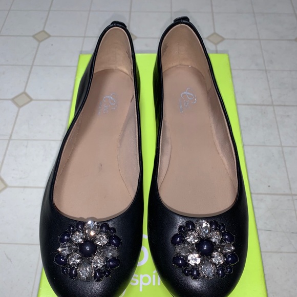 Easy Spirit Black Leather Flats Size 6.5 Medium - Picture 4 of 5